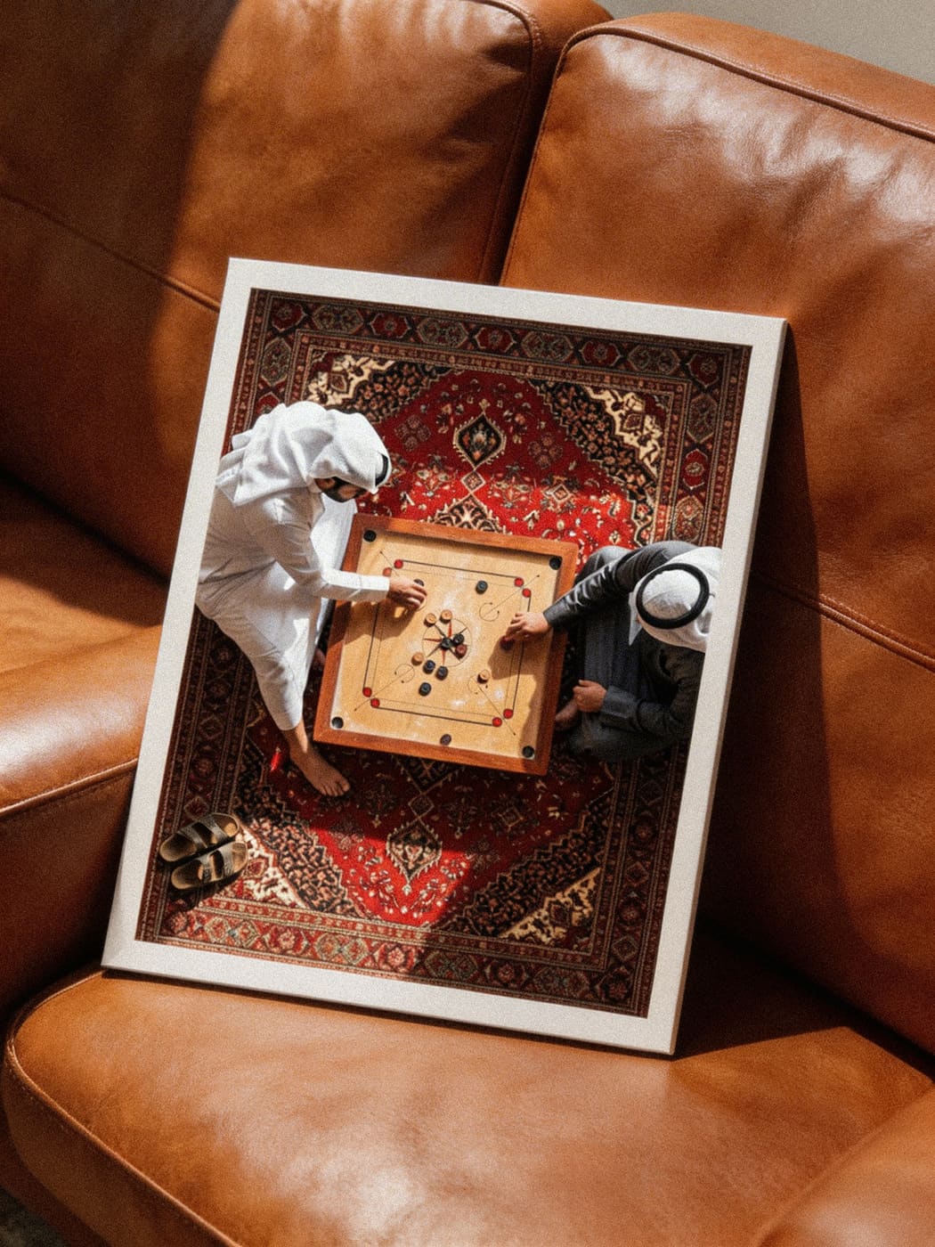 مطبوعة فوتوغرافية فاخرة على ورق فن في يد